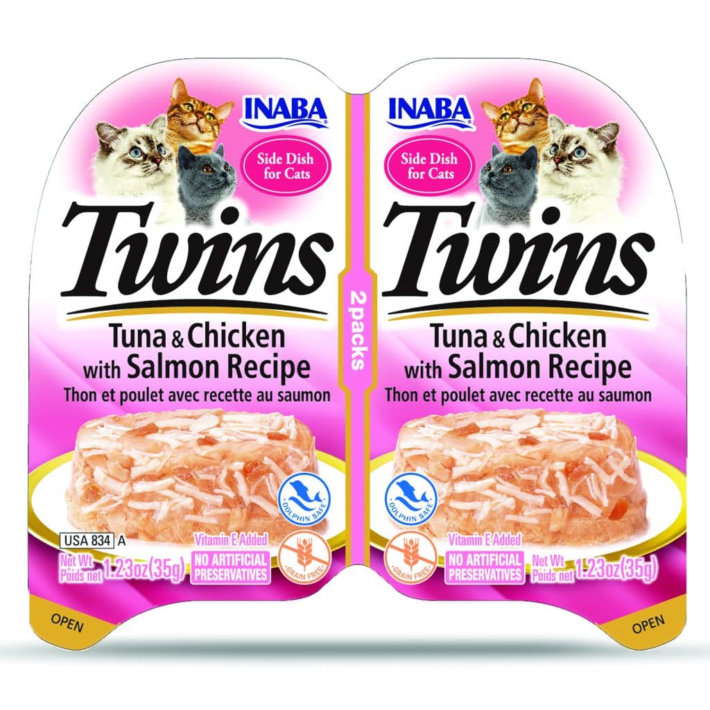 INABA Twins Cat Treat Tuna & Chicken With Salmon Recipe 35g