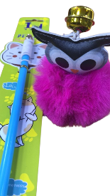 Cat Wand Toy with Owl and Bell