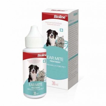 BioLine Cat & Dog Hygienic Ear Mites Treatment 30ml