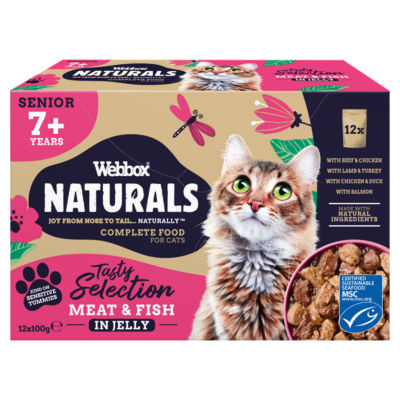 Webbox Natural Cat Senior 7+ Mix Jelly (12 x 100g)
