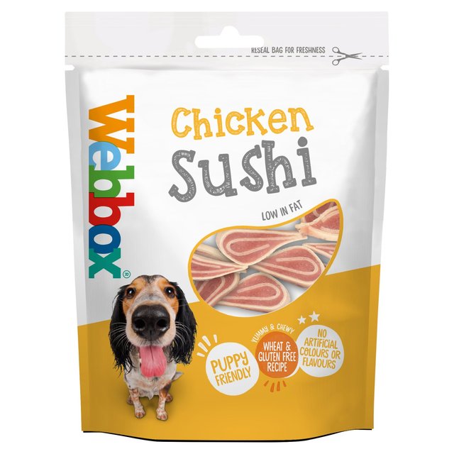 Webbox Chicken Sushi Dog Treats - 80g