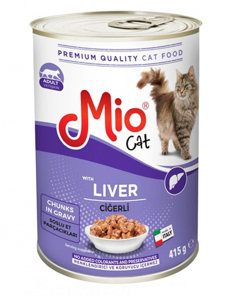 Mio Wet Cat Food with Liver 415g