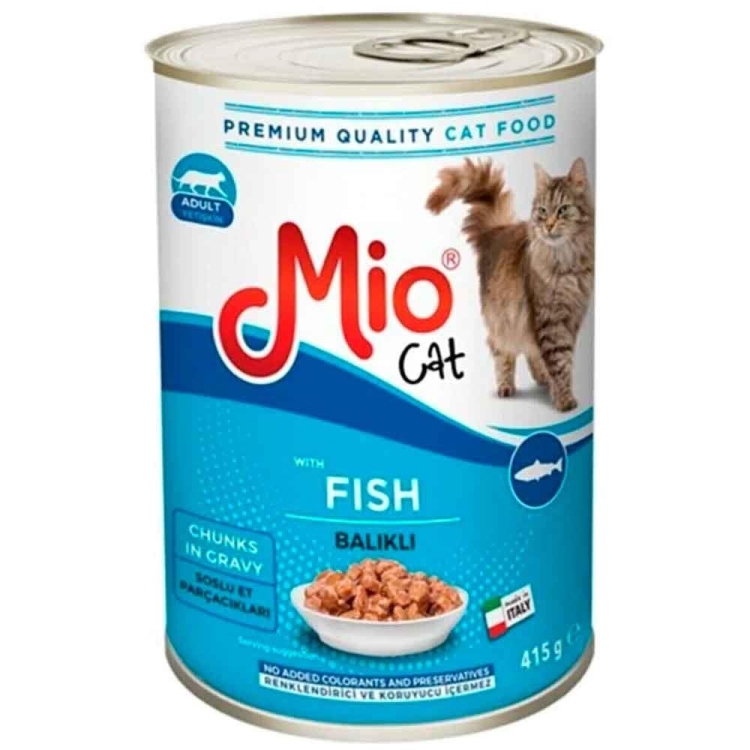 Mio Wet Cat Food with Fish 415g