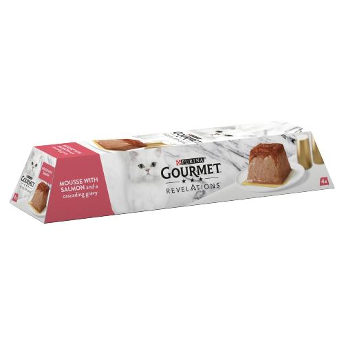 Gourmet Cat Wet Food Revelations Mousse Salmon 4 Pcs-300g