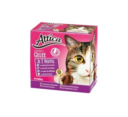   أتيكا خليط اللحوم بالجيلي 8*100غم