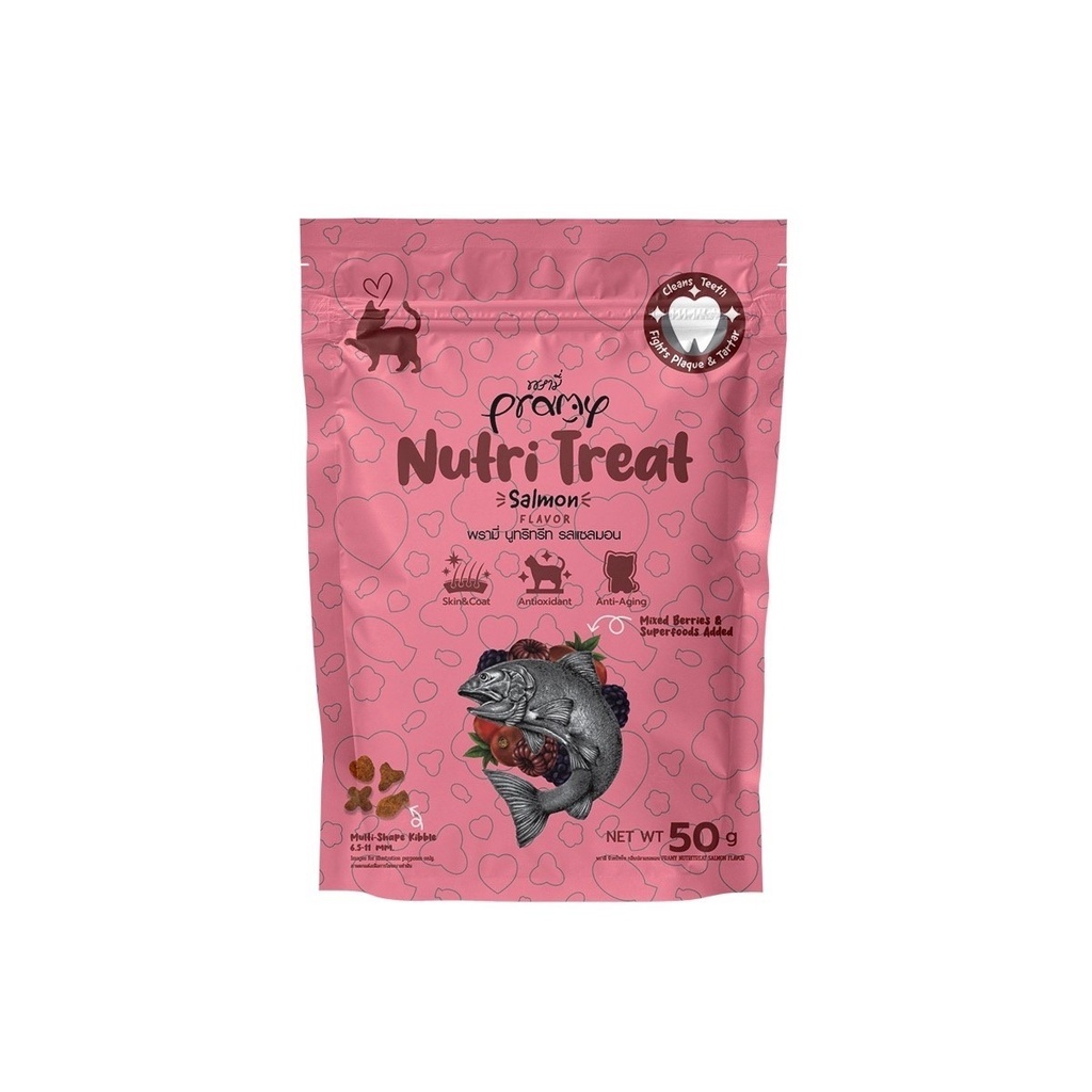 Pramy Salmon Flavored Cat Treats 50 Gr