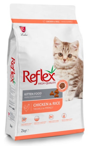 Reflex High Quality Chicken and Rice Dry Kitten Food - 15 Kg