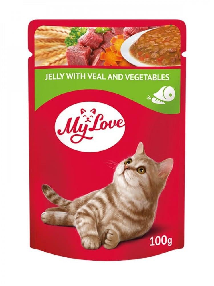 My Love Veal & Vegetables wet cat food 100g