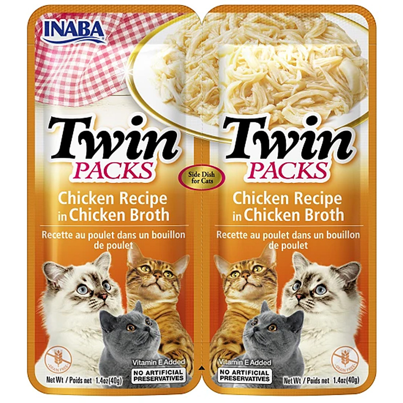 INABA Twins Cat Wet Food Chicken Recipe In Chicken Broth 40g