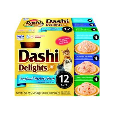 INABA Dashi Delight Cat Wet Food Sea Food Variety 12x70g