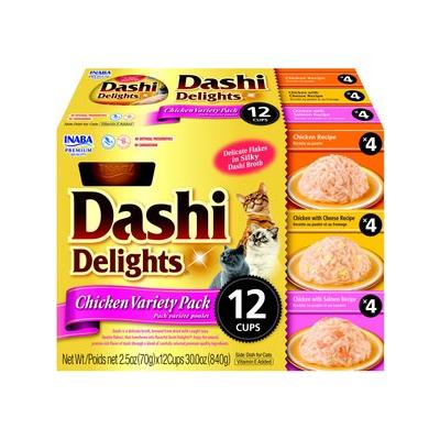 INABA Dashi Delight Cat Wet Food Chicken Variety 12x70g
