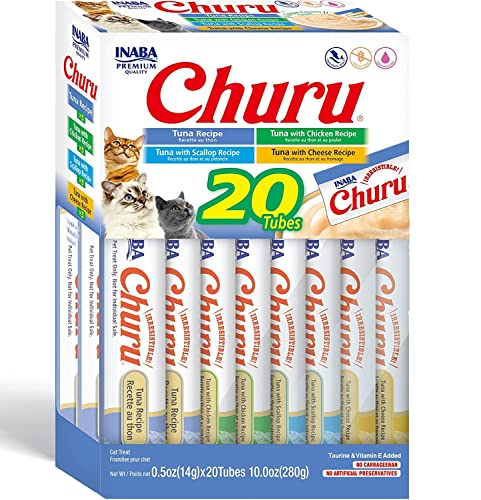Inaba Churu Cat Treats with Tuna Flavor 20×14 g