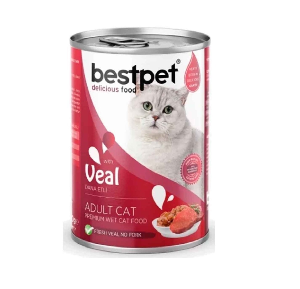 Best pet Cat Wet Food Veal In Jelly 400g