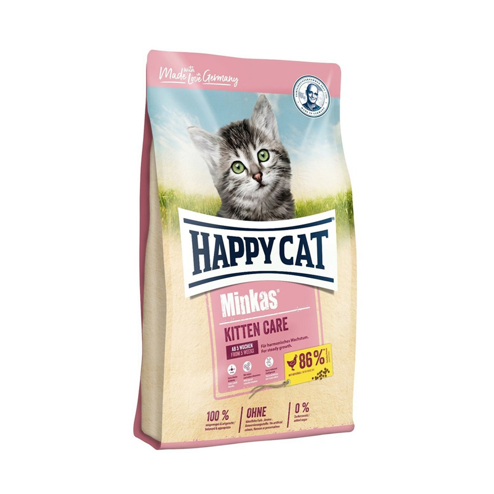 Happy Cat Minkas Kitten Dry Food With Poultry - 1.5 kg