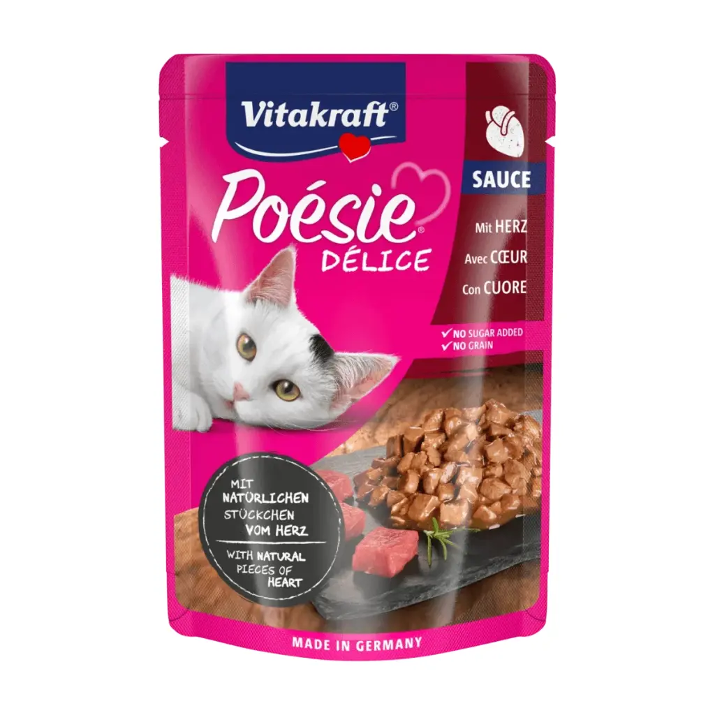 VitaKraft Cat Wet Food Poesie Deli Sauce With Heart 85g