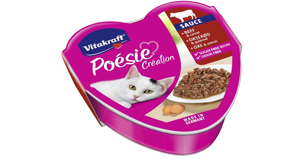 Vitakraft Poesie Sauce with Beef and Carrot, 85g