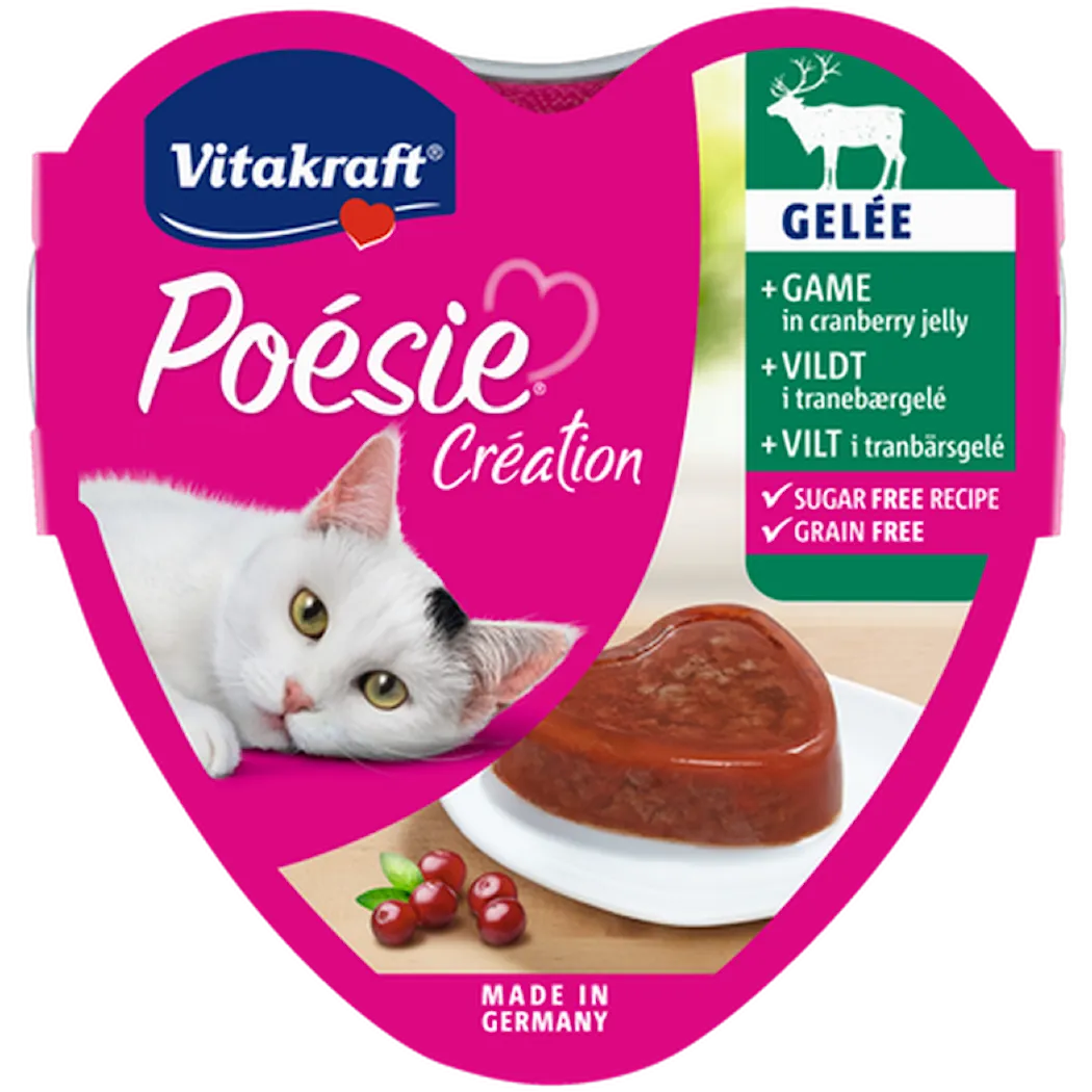 Vitakraft Wet Cat Food with Venison Flavor, 85g