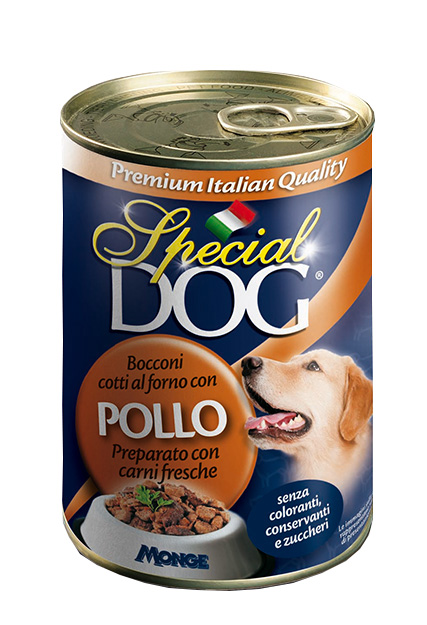 Monge Dog Wet Food 400g - special chunks with chicken