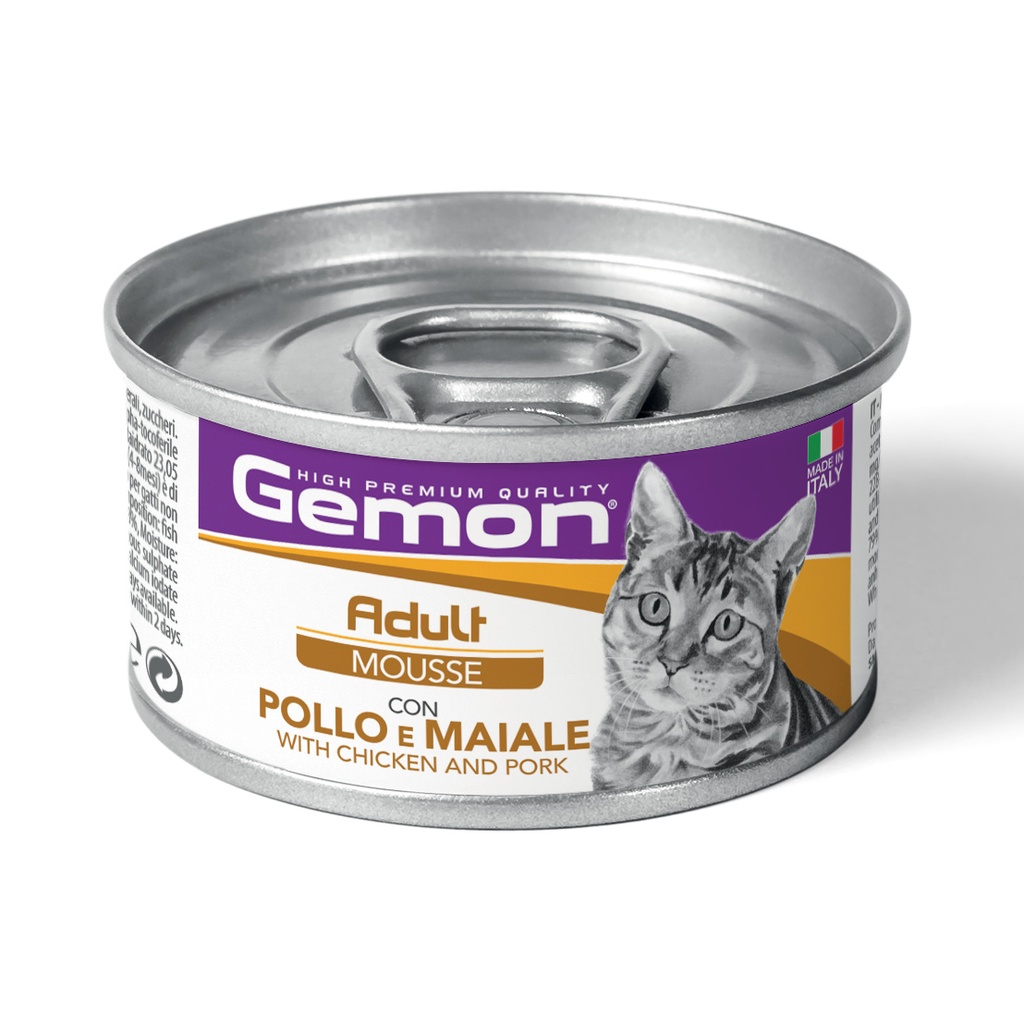 Gemon Cat Wet Food Cat Mousse With Chicken & Pork 85g