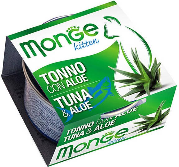 Monge Cat Wet Food Tuna & Aloe Kitten 80g