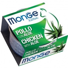 Monge Cat Wet Food 80g - chicken with aloe vera
