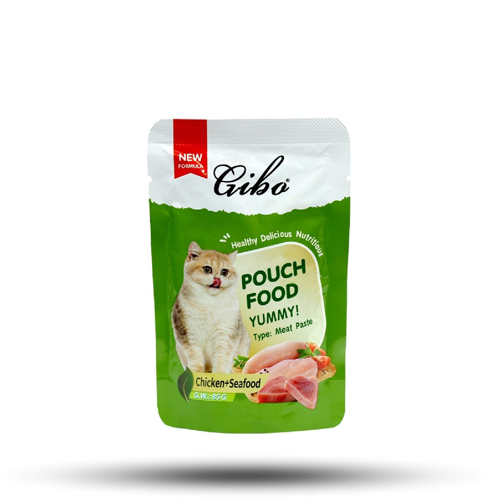 Gibo Cat Wet Food 85g Chicken & Sea Food