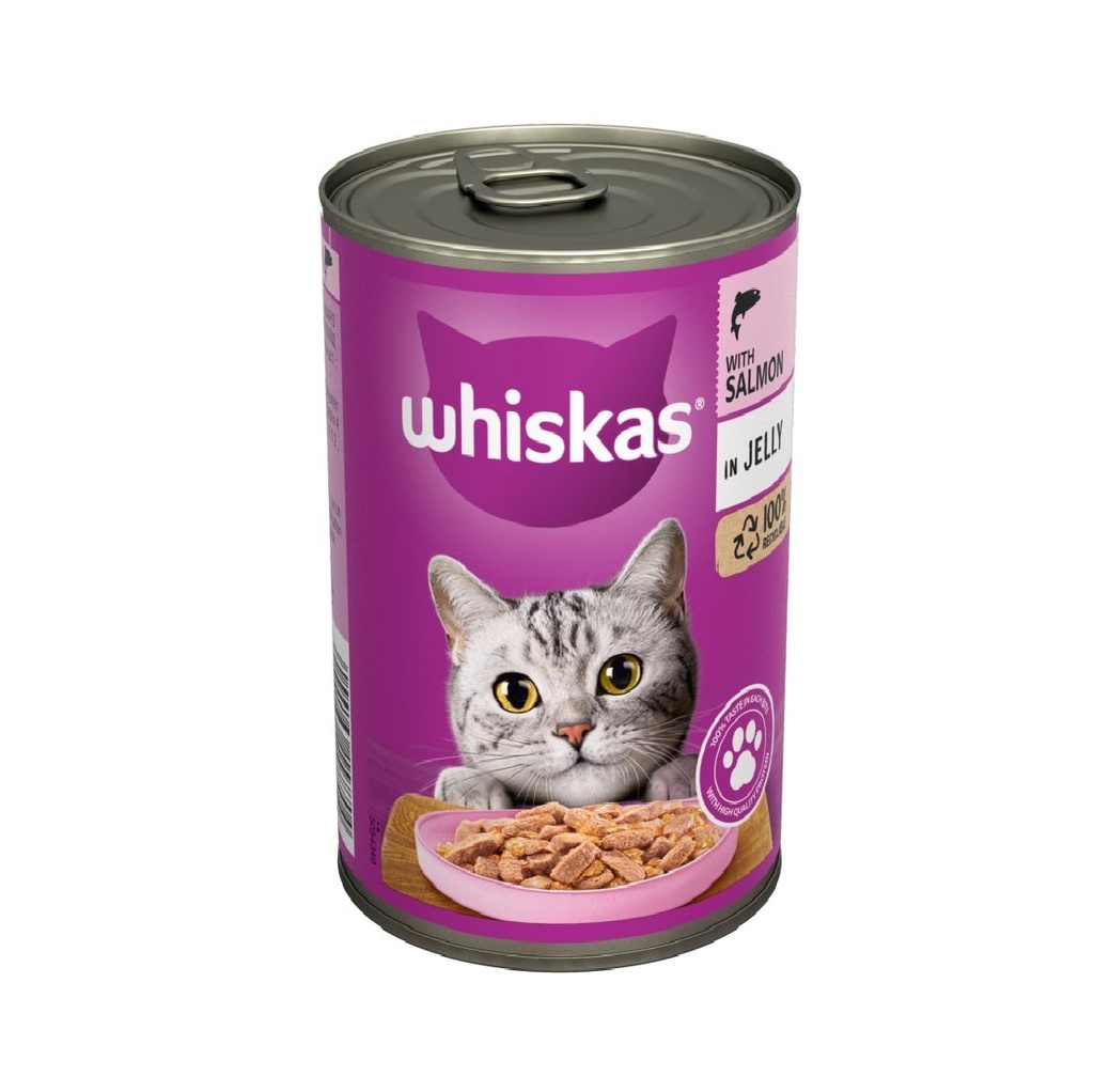 Whiskas Cat Wet Food With Salmon In Jelly 400g