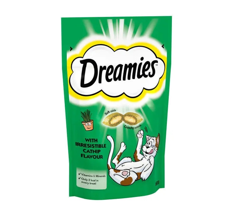 Dreamies Cat Treat 60g - with catnip