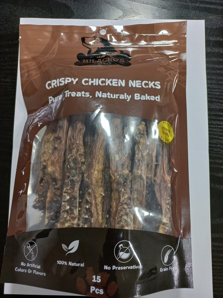 Milagros Dog Treat Crispy Chicken Necks 1x15