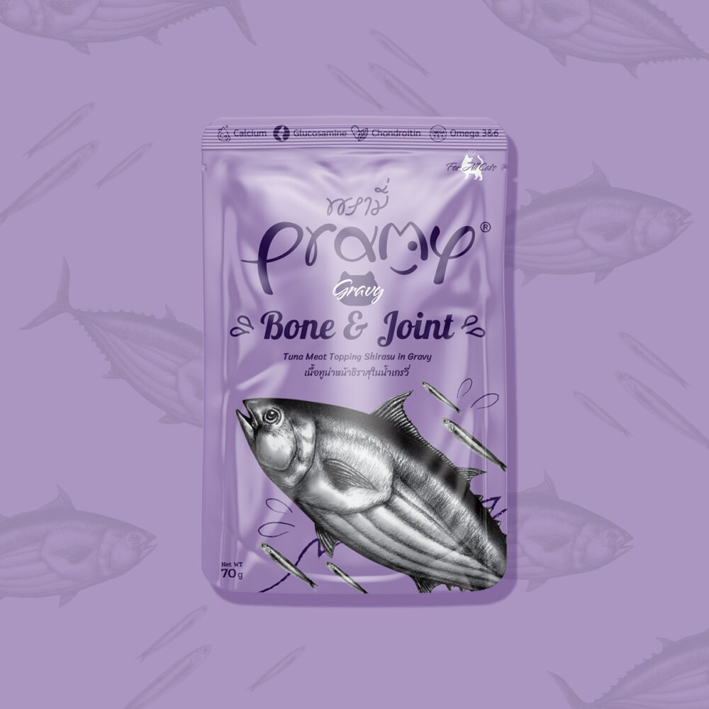 Pramy Tuna and Shirasu in Gravy for Bone & Joint 70g
