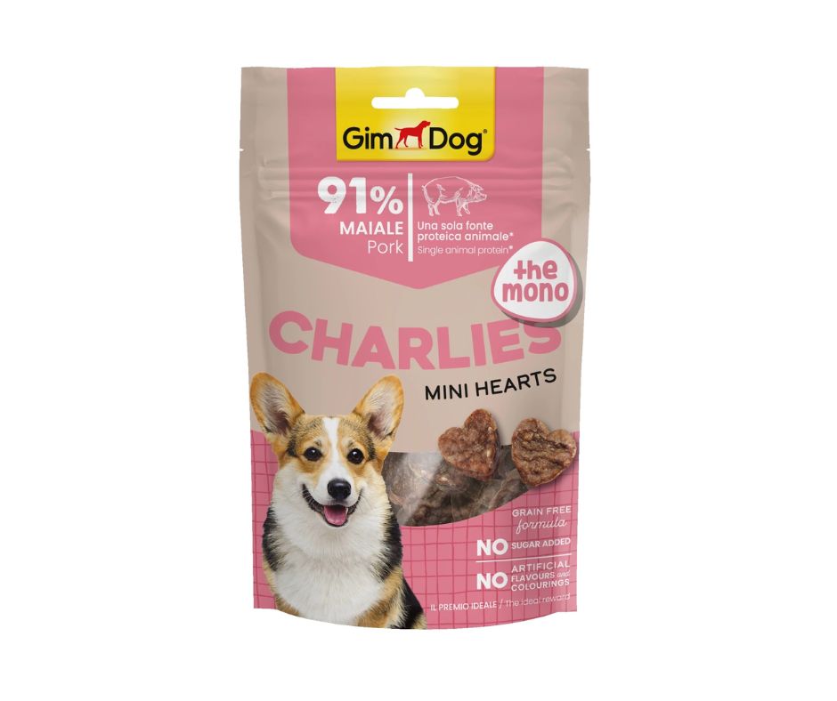GimDog Charlie's Heart Pork - 70g