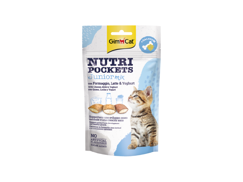 Gimcat Nutri Pockets Cat Treat Junior Mix 60g
