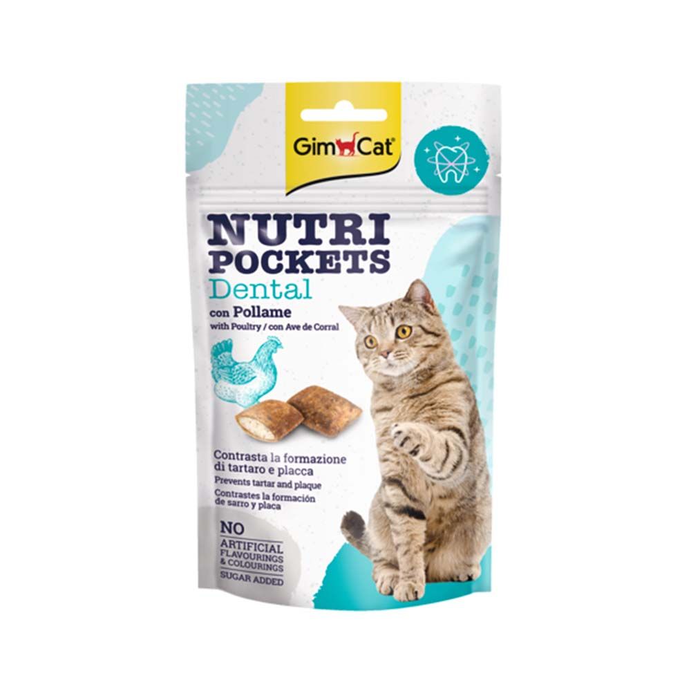GimCat Nutri Pockets Dental with Chicken, 60g
