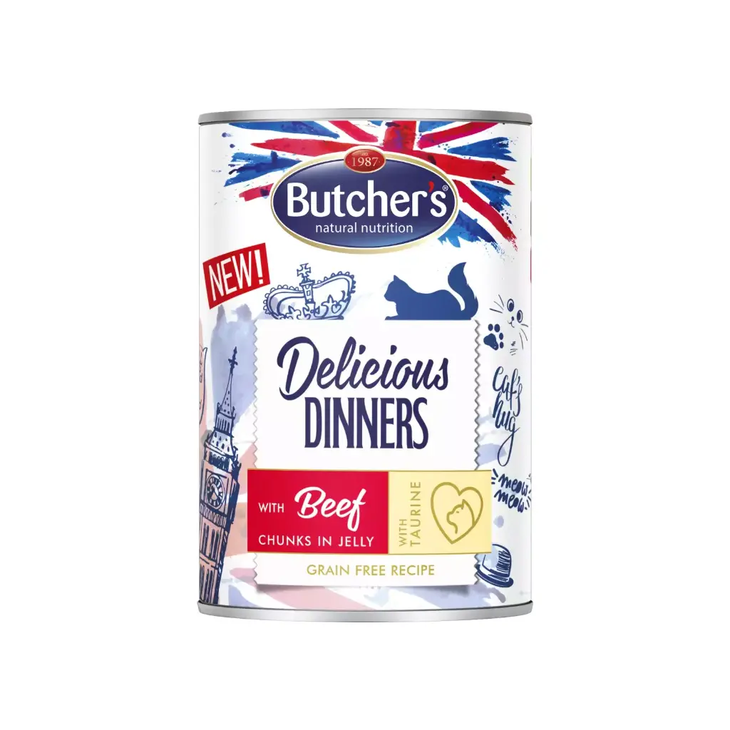 Butcher's Delicious Beef Supper Wet Cat Food 400g