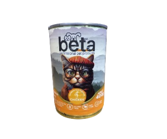 بيتا طعام مبلل للقطط بنكهة الدجاج 400 جرام