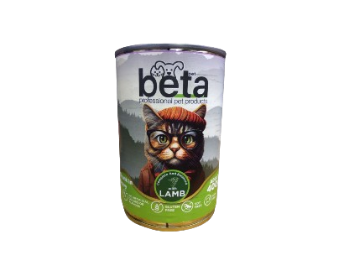 بيتا طعام مبلل للقطط بنكهة لحم الضأن 400 جرام