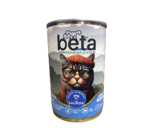 بيتا طعام مبلل للقطط بنكهة السلمون 400 جرام