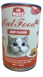 Nest Cat Wet Food Pate Beef 400g