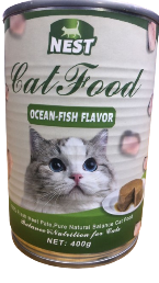 طعام رطب نكهة السمك البحري للقطط - ٤٠٠ جرام