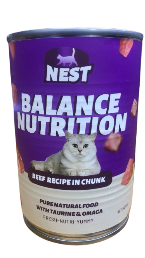 Nest Wet Food Beef Chunk - 400g
