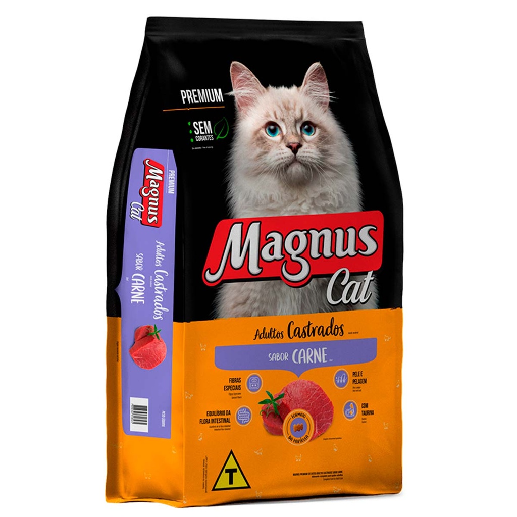 Magnus Dry Food for Sterilized Adult Cats, Beef Flavor, 20 kg