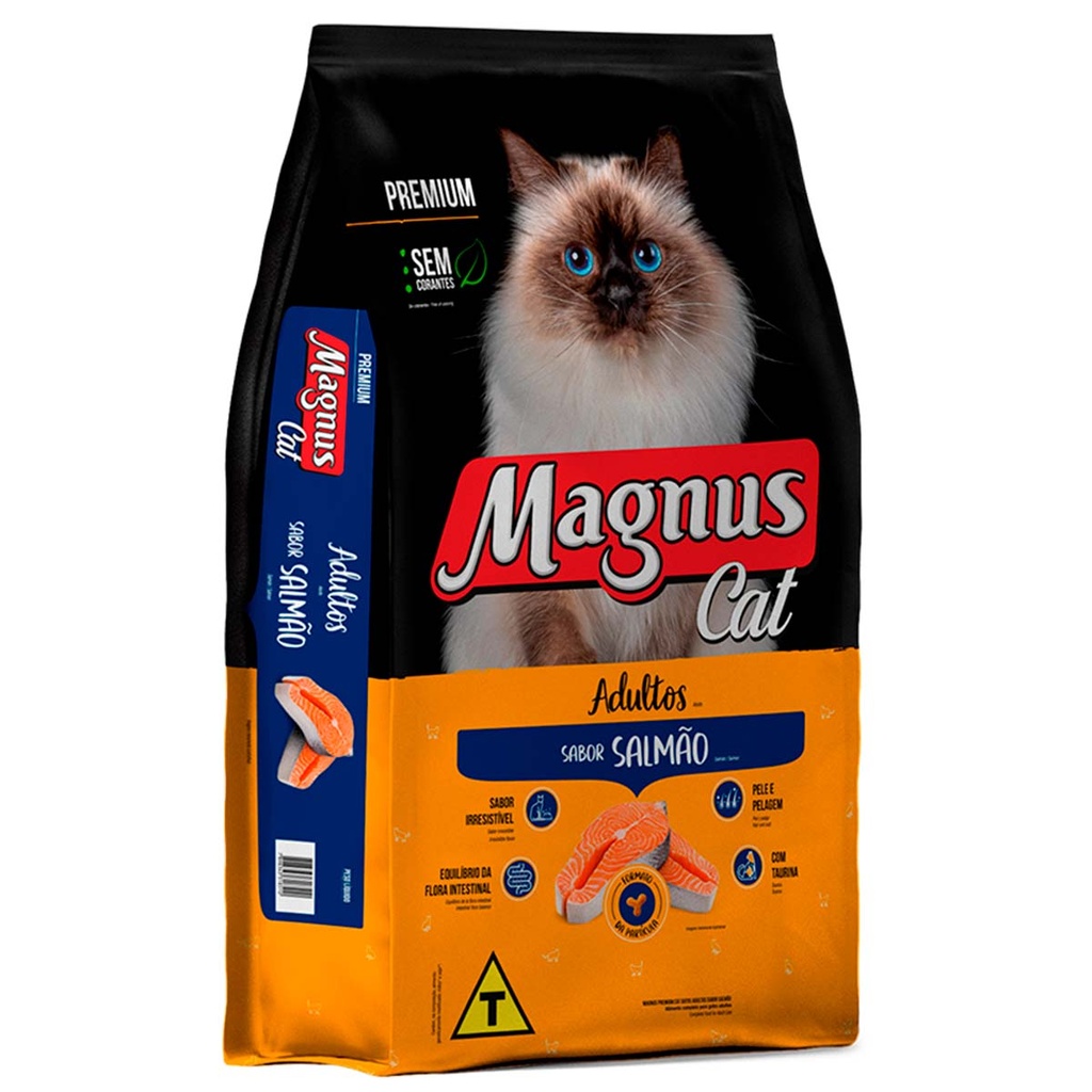 Magnus Dry Food for Sterilized Adult Cats, Salmon Flavor, 20 kg
