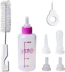 زجاجة تغذية صغيرة للقطط بسعة 60 مل