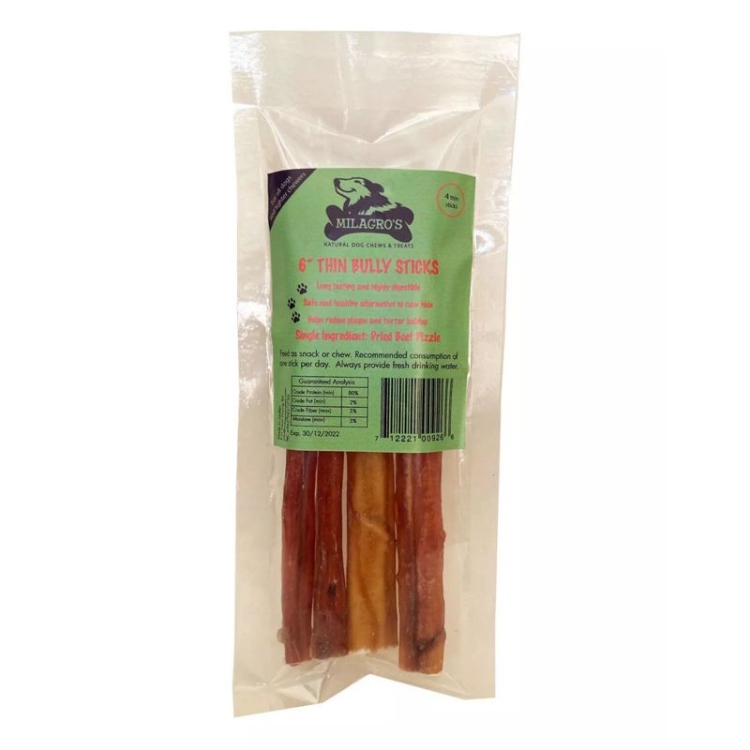 Milagros Dog Treat Bully Stick Small