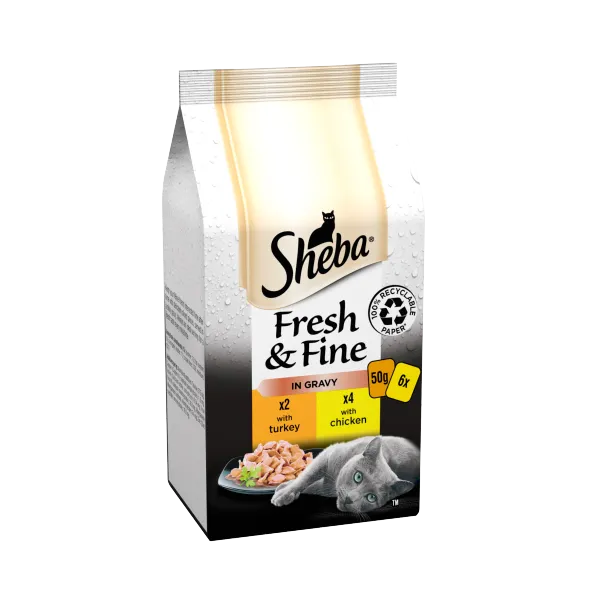 Sheba Fresh & Fine Chicken & Turkey (6Pk)