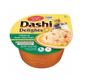 INABA Dashi Delight Cat Wet Food Chicken Flakes 70g