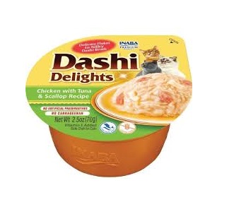 INABA Dashi Delight Cat Wet Food Chicken With Tuna & Scallop 70g