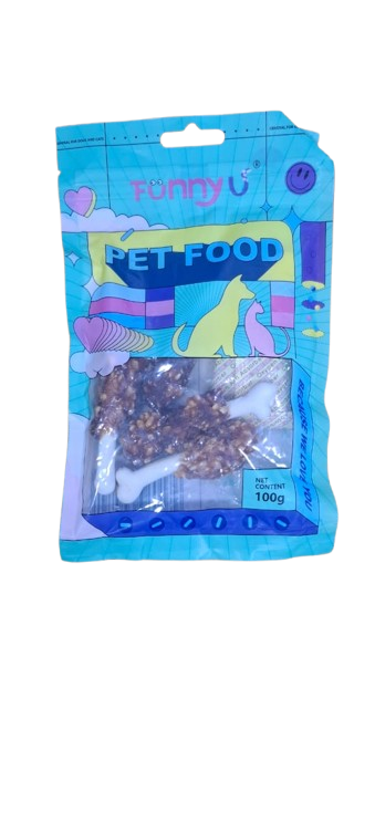 Funny Dog Treat small bone with meat 100g
