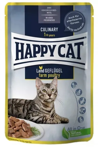 Happy Cat Meat in Sauce - Culinary Farm Poultry 85 g 