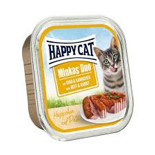 Happy Cat Cat Wet Food Duo Beef & Rabbit Pate 100g